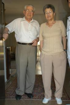 Moshe Bejski and his wife Erika